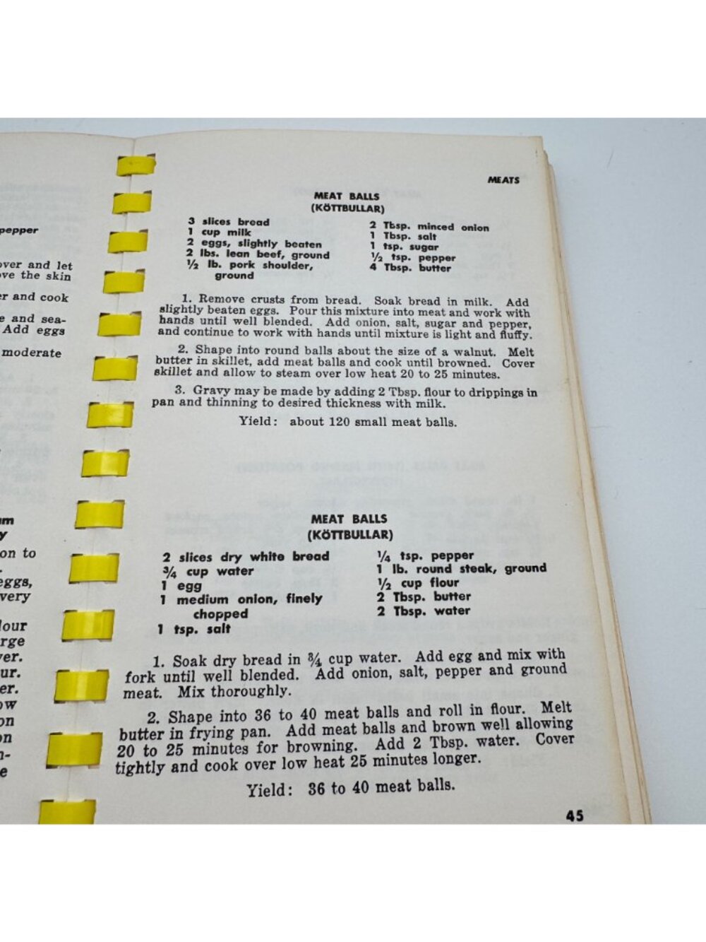 Vintage Swedish Recipes Cookbook American Daughters of Sweden 1971 - Picture 10 of 10